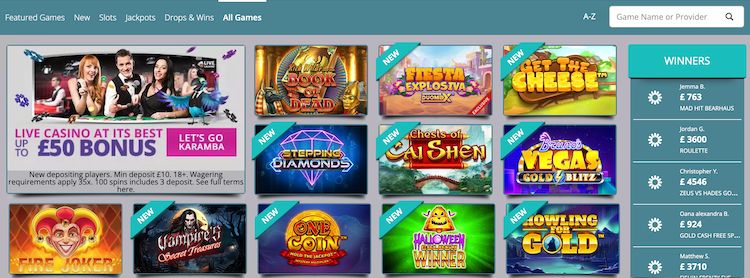 karamba casino games